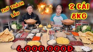 Bé Ngân Và Bé Yến Ăn Đua 2 Cái Lẩu 8Kg Ăn Nóng Trong 30 Phút Để Nhận Tổng Giải Thưởng 6.000.000Đ