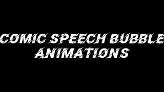 Comic Speech Bubble green screen  Animations | No watermark no nothing pure green screen animations