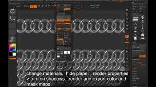 texture creation tiled chains in Zbrush to Maya