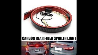 How to Install Car Rear Trunk LED Spoiler Kit