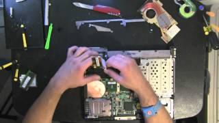 IBM T43 take apart, disassemble, how to open disassembly