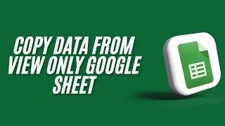 How to Download View Only Google Sheets as Excel Files