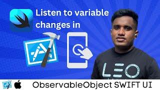 ObservableObject and ObservedObject SwiftUI Tutorial | controlling variable in a class and notify