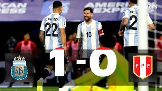 Argentina 1 - 0 Perú | Eliminatorias Sudamericanas al Mundial 2026 | Fecha 12