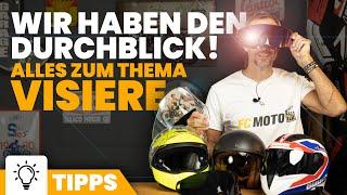 Motorradhelm Visiere im Überblick