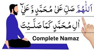 Full Namaz (Salah) | Complete Namaz | Sana, Attahiyat, Durood Sharif | Dua  | namaz ka tarika | Pray