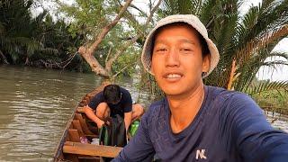 Bắt đầu trải nghiệm lênh đênh sông nước. CÁ ÚC CHIÊN GIÒN NẮM CHUA - Bin Đen & Family # 194
