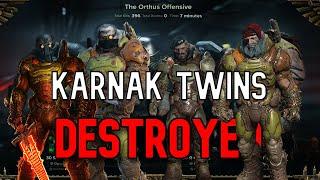 Four Big Men DEMOLISH Karnak Twins HARD MODE - Darktide