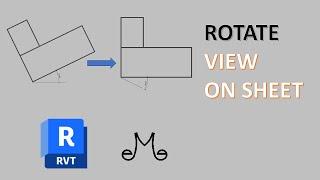 Revit tutorial - how to rotate view on sheet