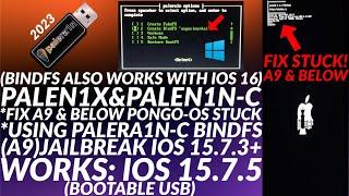 [NEW]Use BindFS Palen1x USB + Fix A9 Stuck Palen1x/Palera1n-C USB & Jailbreak iOS 15.7.3/15.7.5|2023