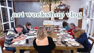 Hosting my First Ever Art Workshop! | Coloured Pencil Workshop Vlog