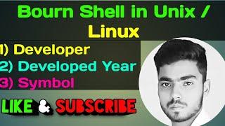 Bourne Shell in Unix/ Linux Operating System