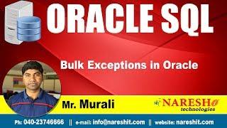 Bulk Exceptions in Oracle  | Oracle Tutorial | Mr. Murali