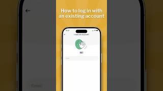 How to log in with an existing account | Tidy Money