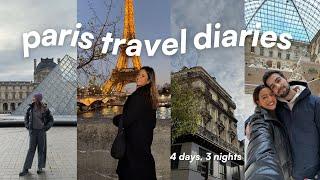 PARIS VLOG | 4 day couple's trip | exploring cafés, sightseeing, louvre, & yummy restaurants