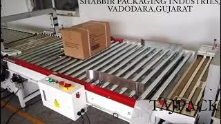 End of Line Packaging Automation/Automatic Carton Sealer & Strapping Machine