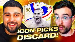 50 Icon Player Picks But The Loser DISCARDS EVERYTHING!!!