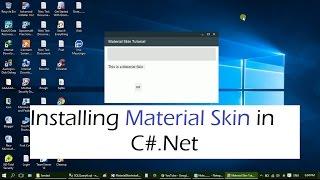 Installing Material skin in C#.net.