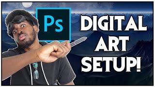 How To Setup a Photoshop Workspace | Digital Art For Beginners!