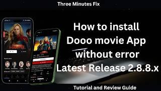 How to Install Dooo Movie App 2.8.8 without error  #androidstudio #threeminutes fix