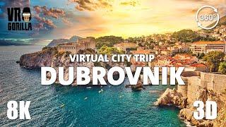 Dubrovnik, Croatia in 360 VR (short) - Virtual City Trip - 8K 3D 360