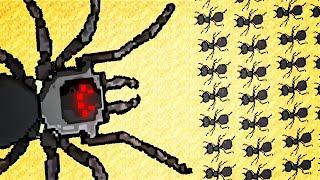 MASSIVE SPIDER vs Endless Ant Army Battle in Pocket Ants: Colony Simulator!