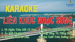 KARAOKE Liên Khúc Nhạc Sống Quê Hương Trữ Tình | DINHTAN MEDIA