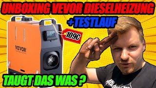 Unboxing + Test der Vevor Dieselheizung 12V 8KW! Nie wieder kalte Finger beim Schrauben?