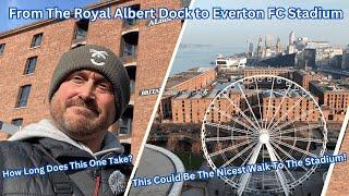 Royal Albert Dock to the new Everton Stadium at Bramley Moore Dock (by foot!)