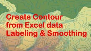 How To Create Contour from Excel In ArcGis