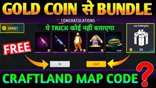 New Crafland Map Gold Coin Bundle | Free Fire NewCrafland Map code | Crafland Map code FF