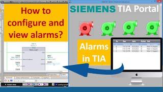 How to configure and view Alarms in TIA portal?|How to Setup HMI Alarms in Siemens TIA Portal WinCC?