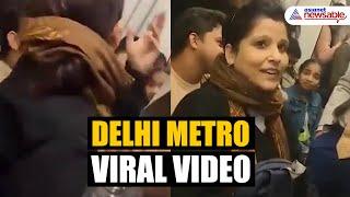 Delhi Metro Video: Woman forcefully sat on a man's lap