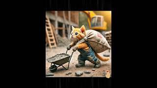 Kitten Works on the Construction Site, Resilient Heart Shines