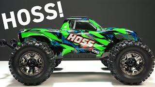 Reviewing the Traxxas Hoss VXL 4X4 Monster Truck, Speed Runs & Bashing