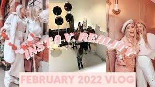 Instagram v. Reality | Secret Photoshoot & Valentines Day Crashed | FEBRUARY VLOG // Whitney & Megan