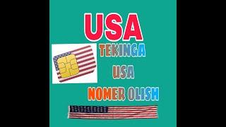 Usa Nomer Olish 100% TEKIN Va Olish juda oson bolgan darsil