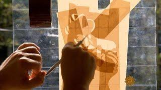 Creating art with tape and scalpel