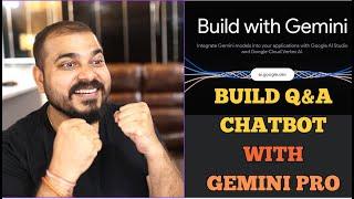 Step By Steps Tutorial To Create Conversational Q&A Chatbot Using Gemini Pro Free API