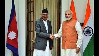 PM Modi with Prime Minister of Nepal Mr. Sher Bahadur Deuba at Joint Press Statements