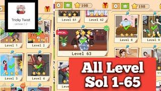 Tricky twist All Level Solution walkthrough || New updates 2025