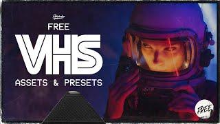 Free VHS assets & presets | #davinciresolve #free #vhseffect #overlay | VHS effect and overlay