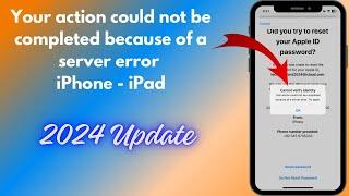 Fixed: Your action could not be completed because of a server error iPhone - iPad iOS 17.3