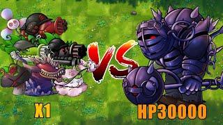 PVZ 1 Fusion Challenge!! 1 Plants Fusion VS 30000 Obsidian Gargantuar King - Who Will Win?