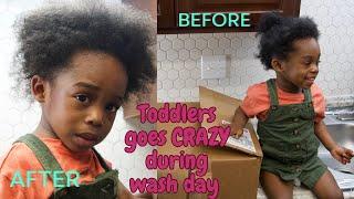 Toddler fighting for her life on hair washing day! MUST SEE!!!!