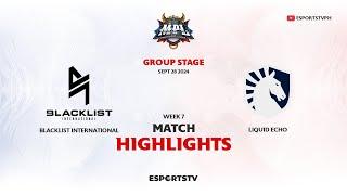 Blacklist International vs Team Liquid PH HIGHLIGHTS MPL PH S14 | TLPH VS BLCK ESPORTSTV