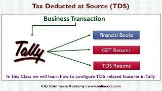 TDS Entry in Tally erp 9 with GST effect and TDS Returns