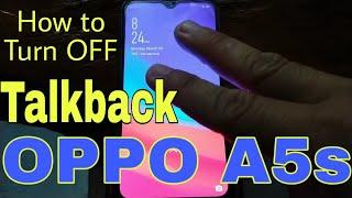 How to Turn OFF Talkback on OPPO A5s | OPPO A5s Tips & tricks