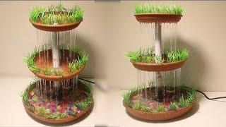 How to make Rain Fountain at home | DIY Non stop Waterfall