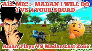 All Mic Challenges madan Amarr Playz vs Madan Last Zone #madan #bgmitamil #bgmilivetamil